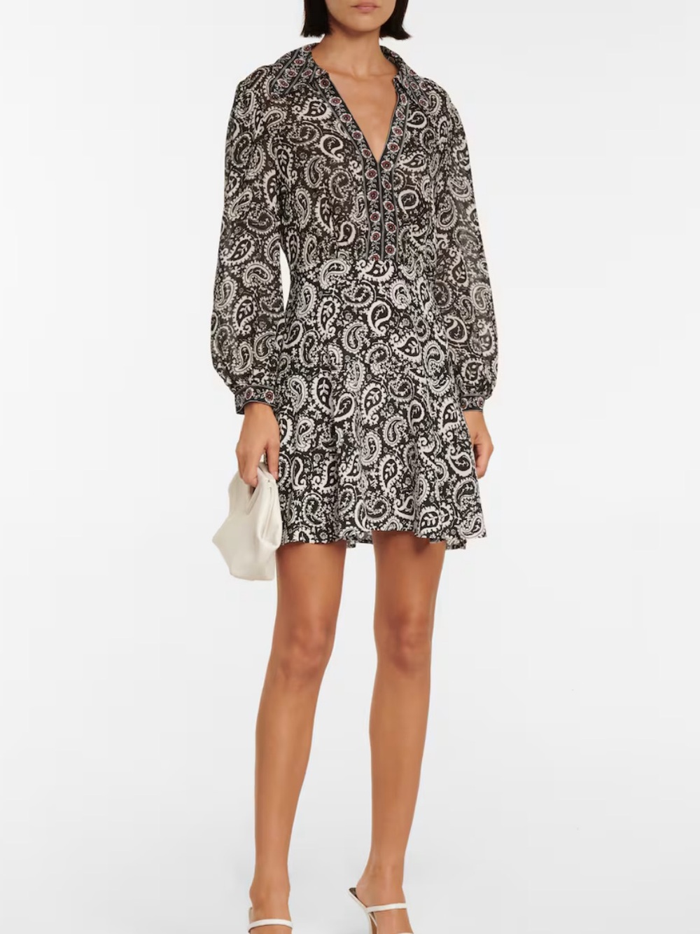 Rixo | Indy paisley-printed silk minidress